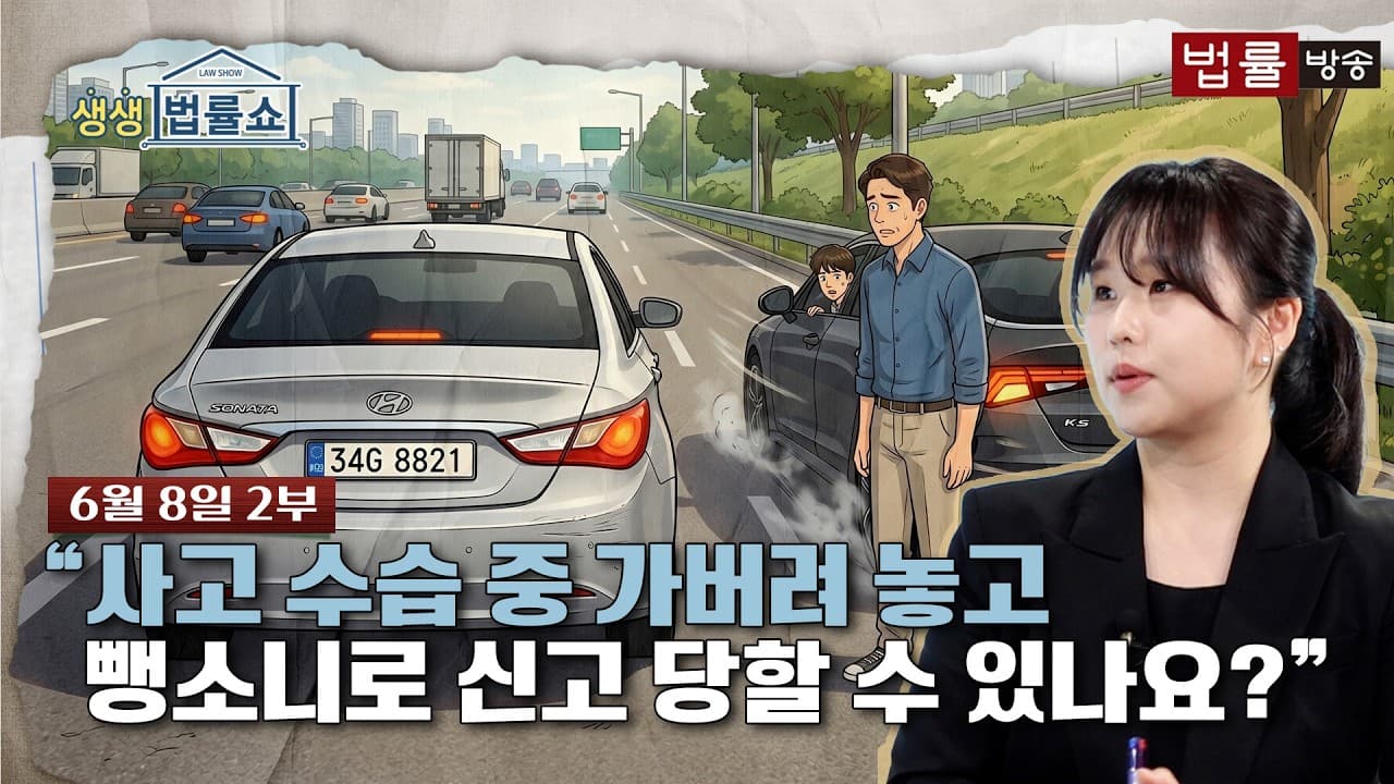 "사고 수습 중 가버려 놓고 뺑소니로 신고 당할 수 있나요?" [생방송 생생법률쇼]