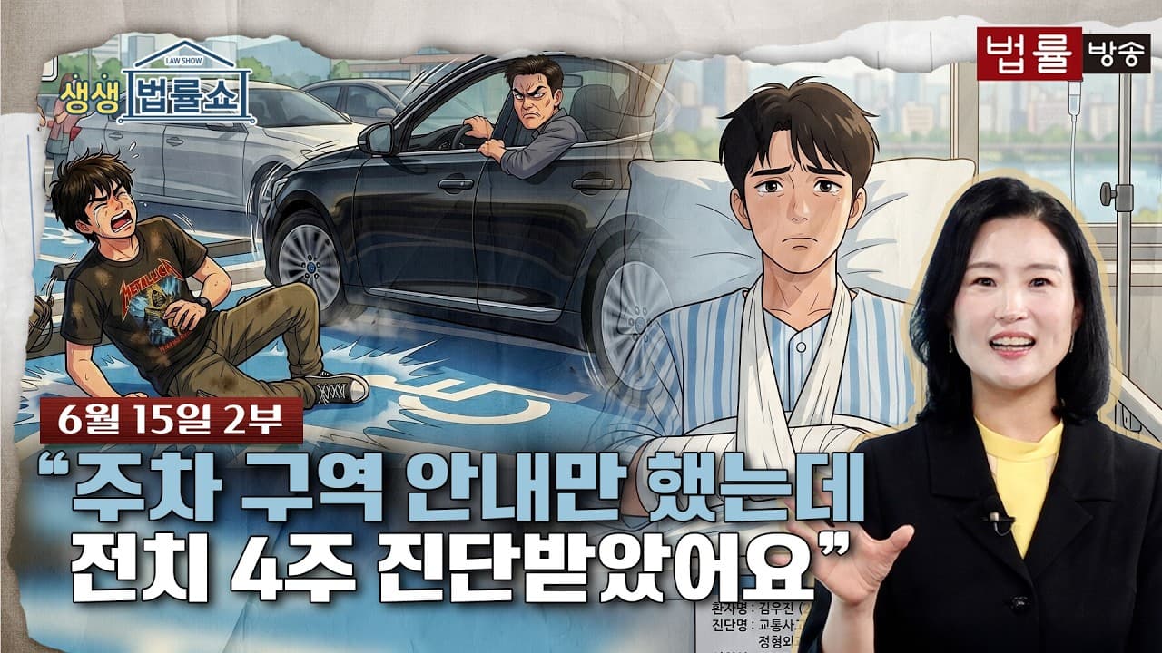 "주차 구역 안내만 했는데 전치 4주 진단받았어요" [생방송 생생법률쇼]