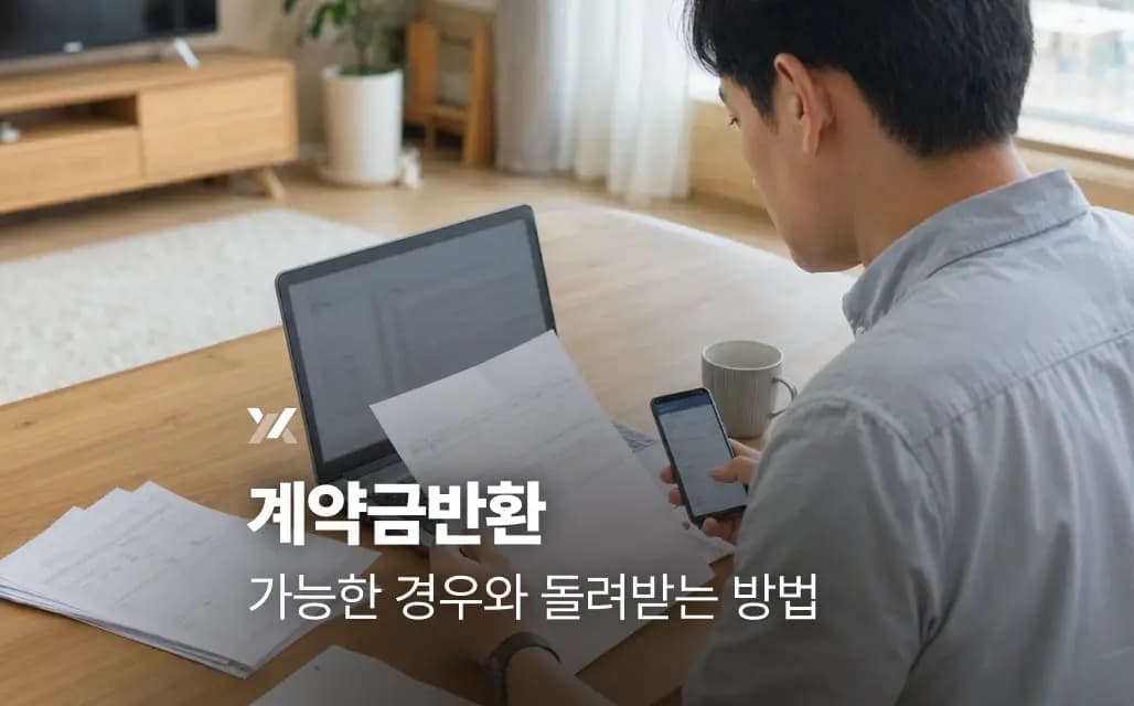 계약금반환 가능한 경우와 돌려받는 방법