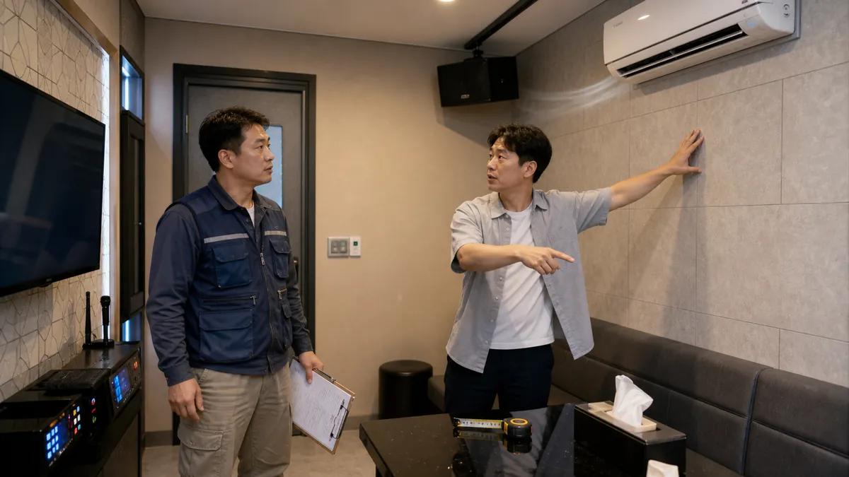 노래방 인테리어 하자와 과도한 재시공 손해배상청구에 대응한 사례