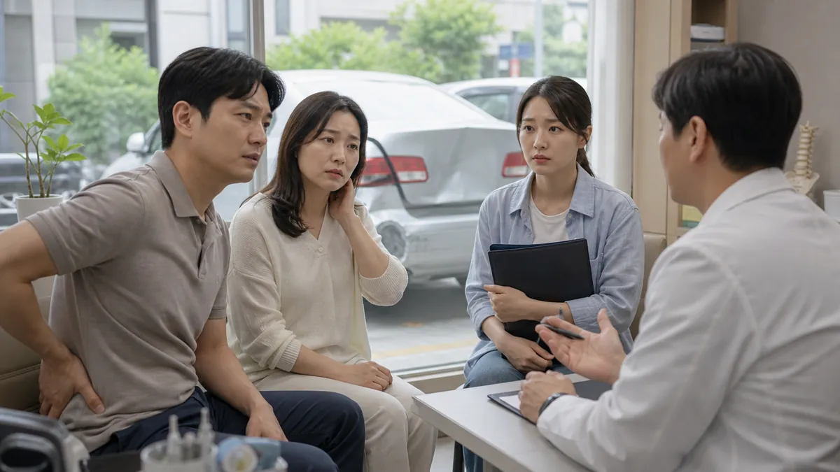 후방 추돌사고 상해 인과관계와 치료비 배상책임을 다툰 채무부존재확인 소송