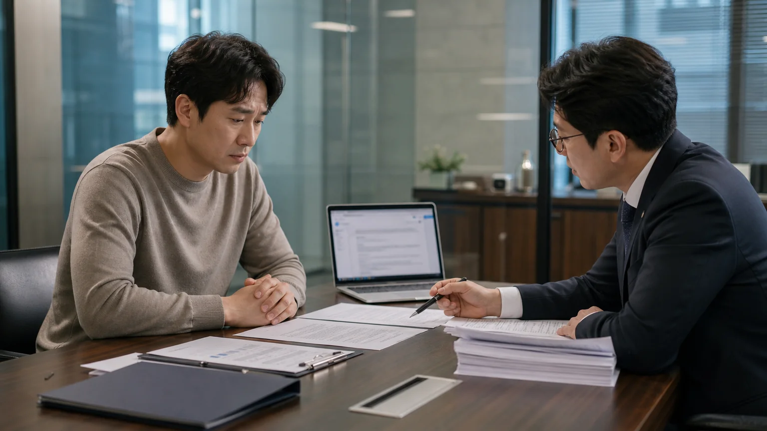 용역 제공 후 대금을 받지 못한 경위