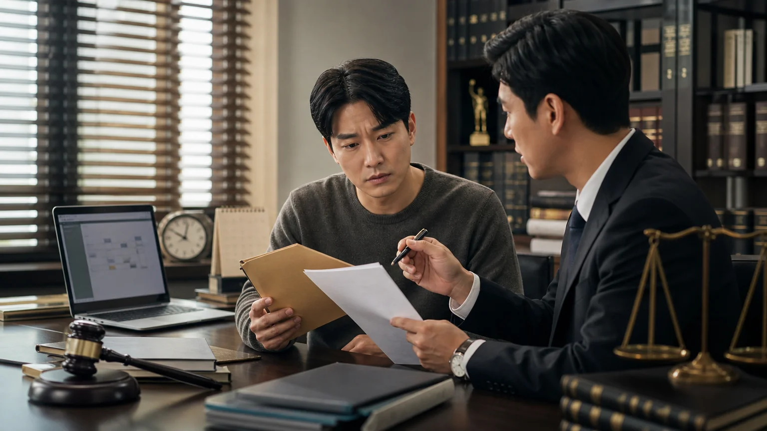 공갈 손해배상청구에 대응하게 된 경위