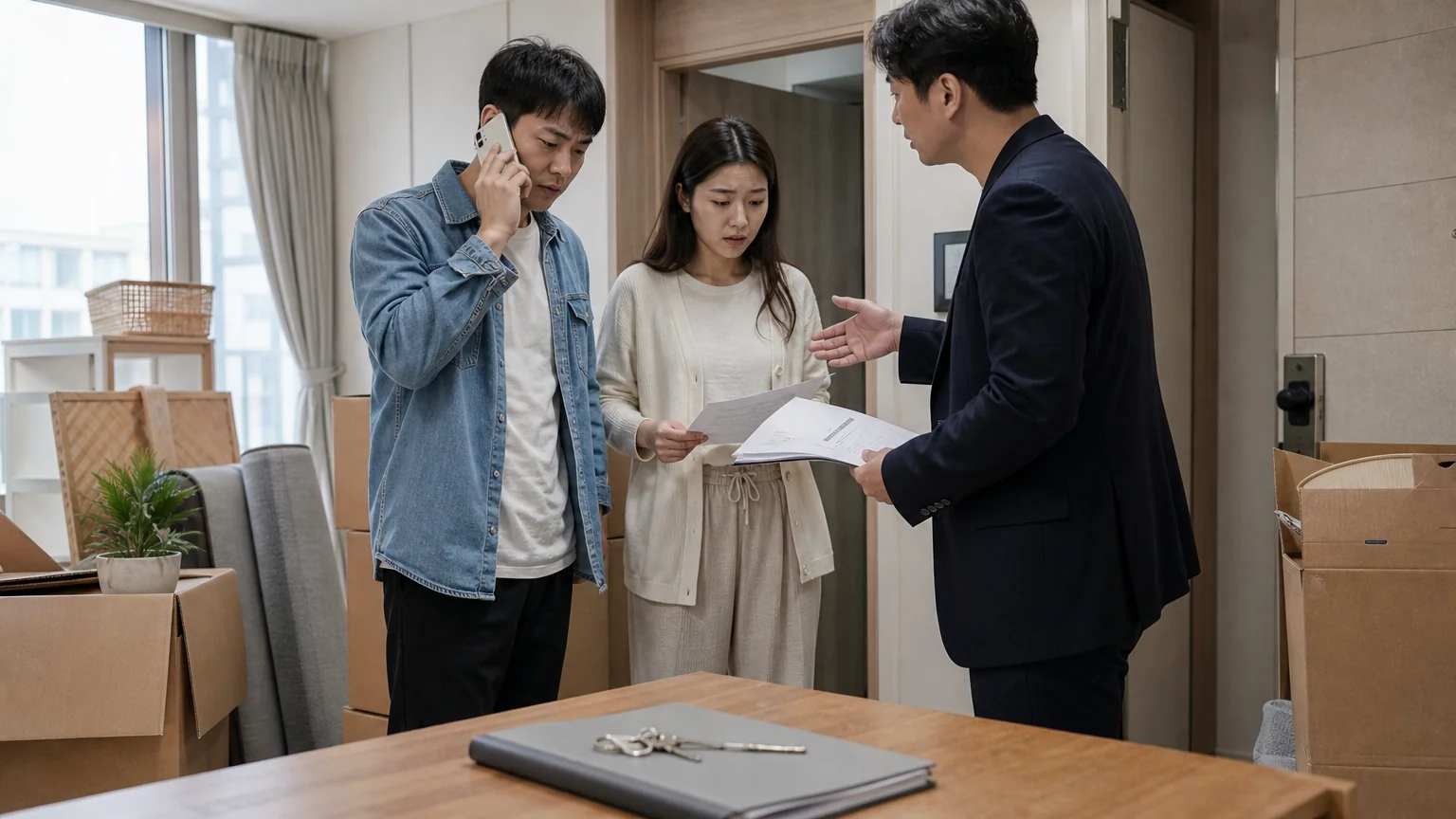 임차인의 계약금 반환 청구에 대응한 경위