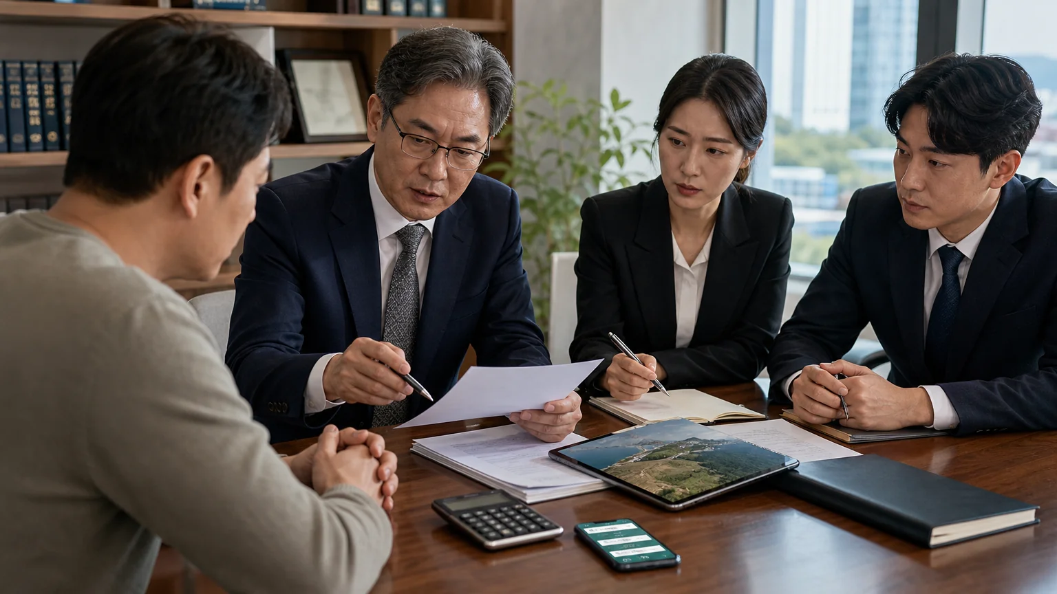 대여금 청구와 토지 소유권 이전 분쟁