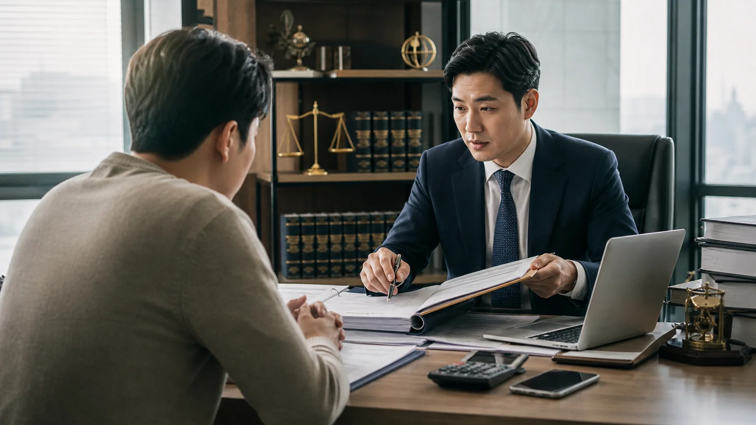 손해배상 청구를 받은 경위