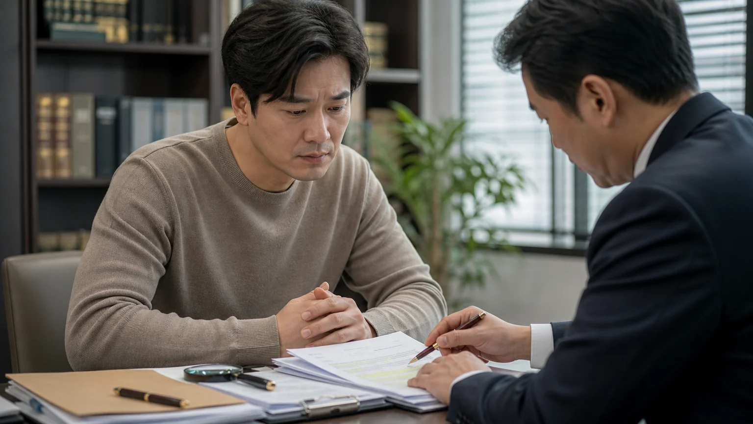 대여금 이자 미지급과 보증서 서명 다툼