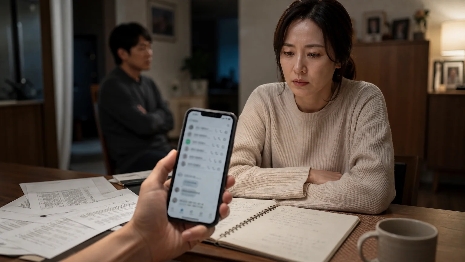부정행위 손해배상 청구를 받은 경위