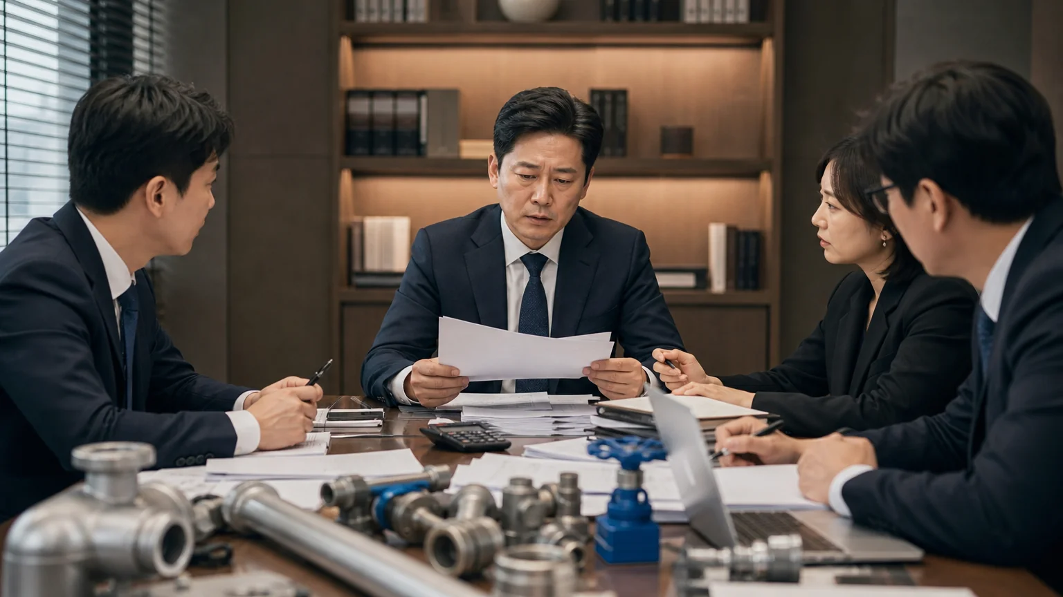 매매대금 청구를 받은 피고의 상황