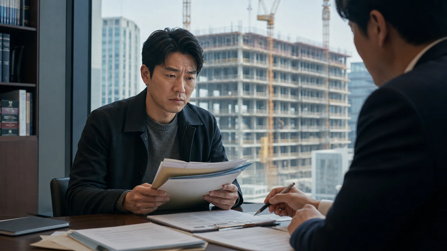 공사 미진행으로 오피스텔 계약 해제를 고민한 의뢰인