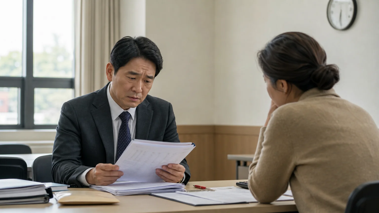 수행평가 조치와 손해배상 청구 경위