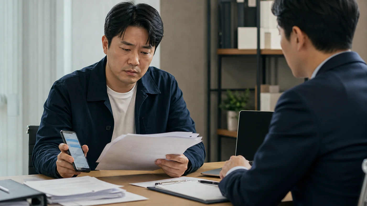 대여금 반환을 청구받은 경위